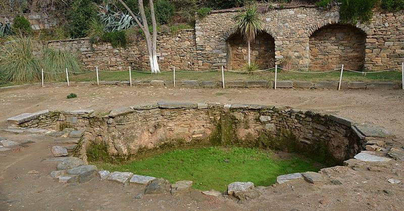 Filled well next to the House of Virgin Mary in Ephesus