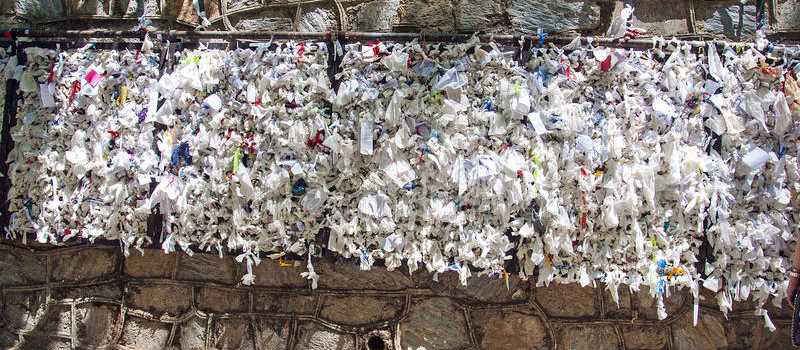 Wishes on the Wall at the House of Virgin Mary in Ephesus
